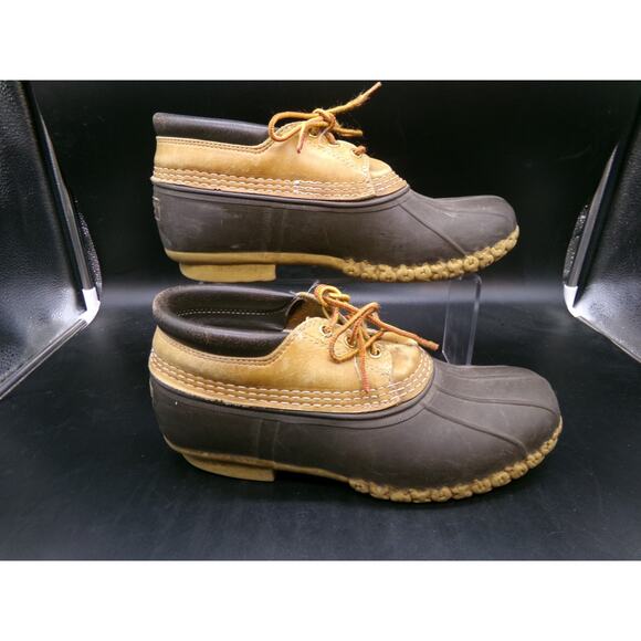 LL Bean Bean Boots Mens Size 9.5 Low Moc Boot Made in Maine GUC main image 6